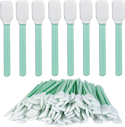 100 Stuks Schuimrubber Reinigingsstokjes voor Printers en Optische Apparatuur
