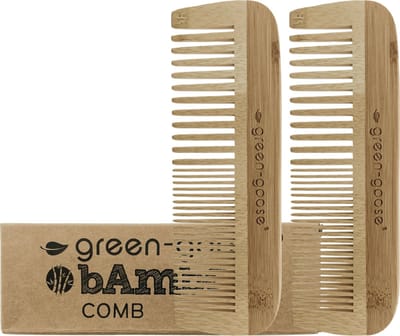 green-goose® Bamboe Kam - 2 Stuks - 15x5 cm - Biologisch Afbreekbaar - Duurzaam