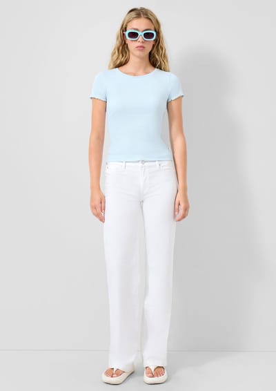 Jeans Wide Leg met relaxte pasvorm dames QS Catie