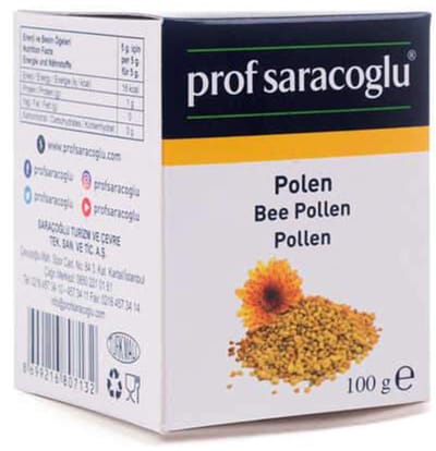 Prof Saracoglu bijenpollen - 100 g - 100% natuurlijke bijenpollen - ondersteunt immuunsysteem en weerstand