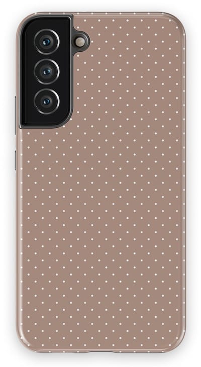 Micro Dots Tough Hoesje Samsung Galaxy S22 Plus | Geschikt Voor Mag | Stippen Motief Backcover Samsung Galaxy S22 Plus Mocha Confetti