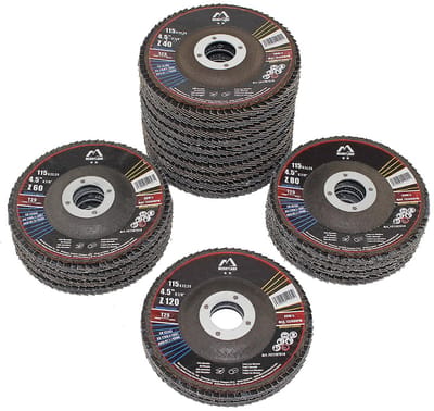 Set van 20 Lamellenschijven 115mm voor Metaalbewerking en Slijpen
