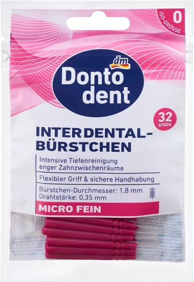 Interdentale Borstels - Tandenstokers - Mondhygiëne - ISO 0 Maat - 32 Stuks