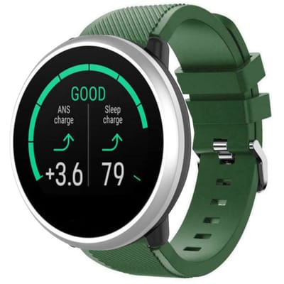 Polar Unite twill siliconen band (legergroen)