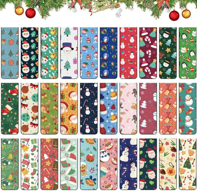 Dailygoods- Bladwijzers 30 Stuks - Magnetische Bladwijzers - Kleurrijke Paginamarkeringen - Schattige Patronen - Duurzaam Materiaal - Lichtgewicht - Boekenleggers