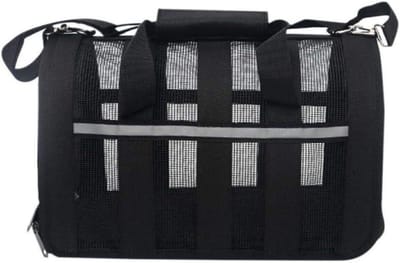 Huisdier Handtas - Draagtas Kat - Uitgaand Reizen - Ademend Mesh - 48.5 x 26 x 27cm - Zwart