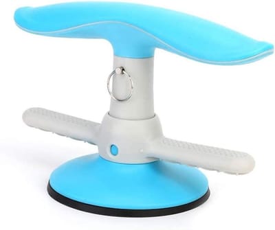 Hulpstuk Zitten - Buikspier Trainer - Fitness Thuis - Grote Zuignap - 14 cm - Blauw