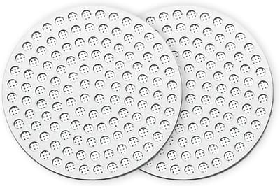 Dubbele Laag 53mm RVS Herbruikbare Koffiefilter, 0.8mm Dikte Espresso Filter voor Verbeterde Extractie Thuis of op Kantoor