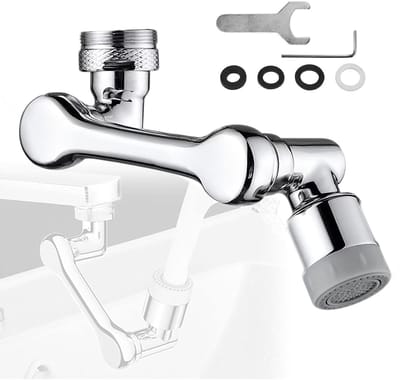 Solidchoice- Waterkraan 1080° Rotatie - Keukenkraan - Badkamerkraan - Waterbesparende Kraan - Universele Sprayfilter - Hoogwaardige Materialen - Kraanaccessoire