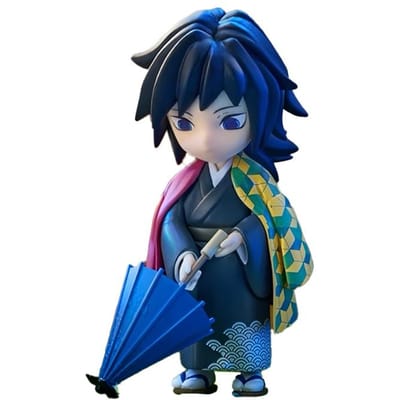 Demon Slayer Kimetsu No Yaiba Série Pluie de Prunes Boîte Aveugle Shinobu Giyuu Mitsuri Figurine PVC Ornements de Bureau Cadeaux Durables Pour Fans d'Anime