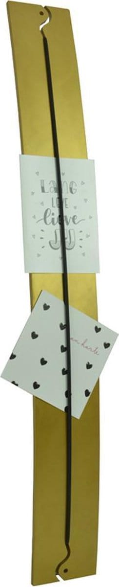 Memo / kaarten houder - Golden Memo Curve - Hout - L 75,5 cm x B 9 cm