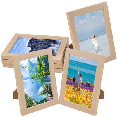 Dailygoods - Houten Fotolijst, 4-Delige Set 13 x 18 cm