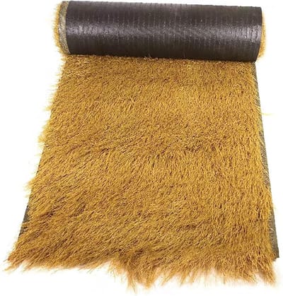 Kunstmatige rieten dakbedekking - Synthetisch stro gras - Tropische decoratie - Vuurvast en waterdicht - 1 x 12 m - Geel