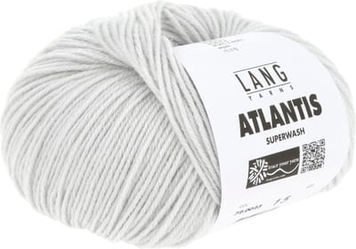 Lang Yarns Atlantis - 23 parelgrijs - Wol/Acryl-Mix Garen
