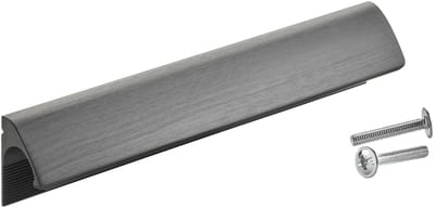 SOTECH Greeplijst Blackline ELEGANCE aluminium BA 128 mm zwart mat geanodiseerd L: 148 mm Meubelgreep dekt oude boorgaten af