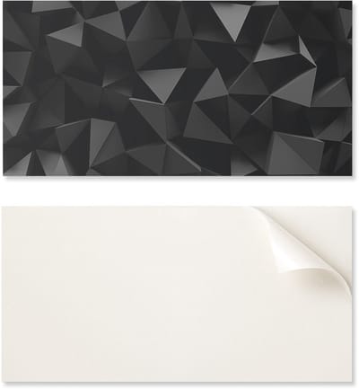 Set PVC-tegels met patroon, zelfklevend, voor de slaapkamer, abstracte 3D-structuur, 6x60x30 cm