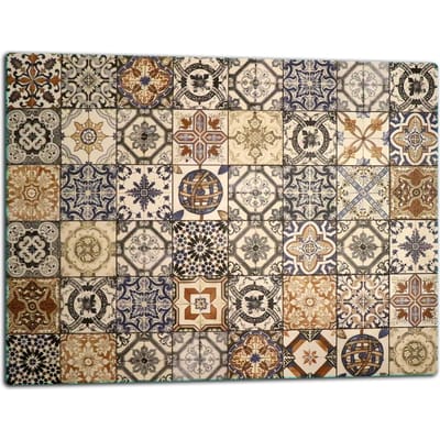 TMK ArtDeko Serie - Snijplank - 52x40 cm - Glazen Oppervlak - Mozaïek Design