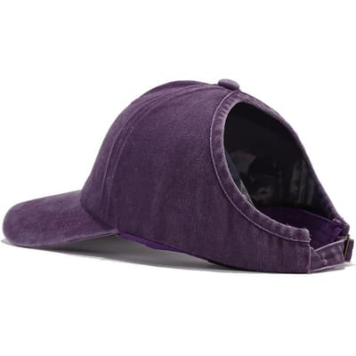 Dames Basebal Cap Met Paardenstaart Ontwerp Geschikt Voor Buitensporten, Hardlopen En Zonbescherming Adjustable black