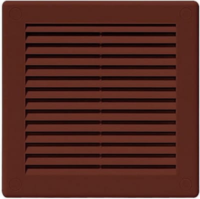 Ventilatie Grille Cover 150 x 150mm - Bruin ABS Kunststof