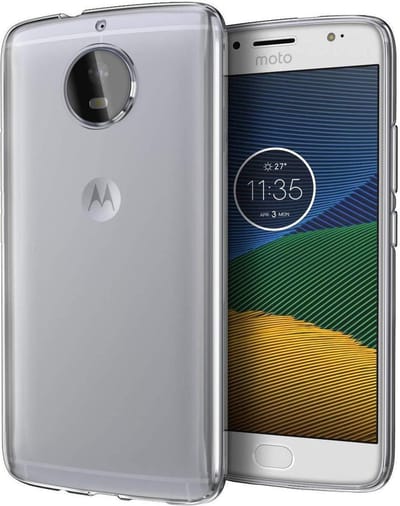 DrPhone TPU Hoesje - Transparant Ultra Dun Premium Soft-Gel Case - Geschikt voor Moto G5s