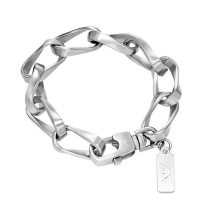 Emporio Armani EGS3302040 Heren Armband (sieraad) 18.50 cm - Zilverkleurig