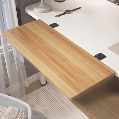 Ergonomische bureauuitbreidingslade voor computer, toetsenbordplatform van 50 x 24 cm, eenvoudig te installeren bureaubord om de efficiëntie en het comfort van de werkruimte te verbeteren