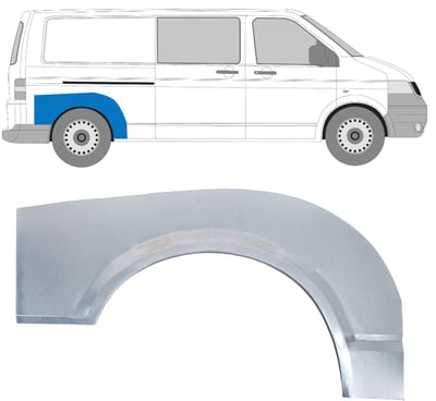 Reparatiepaneel achterspatbord voor Volkswagen Transporter T5 2003-2015 / Rechts