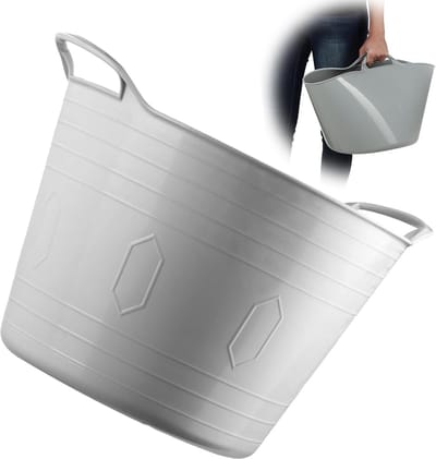 Flexibele Multifunctionele Opbergmand Kunststof met Handvatten - 26L Was- en Speelgoedmand