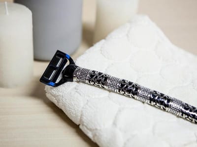 Scheermes Hollow Victorian Black Sparkle zonder standaard