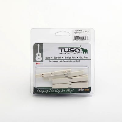 Graph Tech LQ-9210-10 TUSQ® 10-pack Gecompenseerde Zadels voor Klassieke Gitaar 80,01 x 2,57 x 10,01 mm