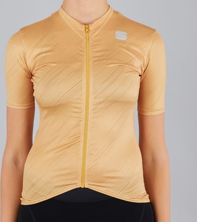 Sportful Fietsshirt korte mouwen Dames Goud  - FLARE W JERSEY GOLD - XL