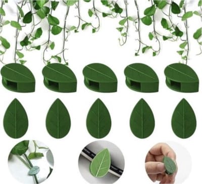 Knaak Zelfklevende Planten Clips - Plant Ondersteuning - Binder - Herbruikbaar - Groen - 10 Stuks