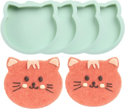 4-delige Laags Cake Pannen Set - 6 Inch Regenboog Siliconen Cake Mallen voor Pizza, Groenten, Pannenkoeken, Quiche en Creatieve Hars Ambachten