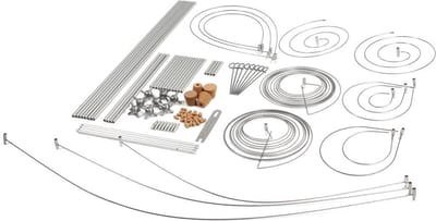 WITBOSCH - Plantensteun - voordeelbundel 100 modulaire onderdelen