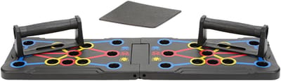 Opdrukplank - Trainer voor kracht - Thuis sporten - Opvouwbaar en draagbaar - 66 x 19.5 cm - Zwart