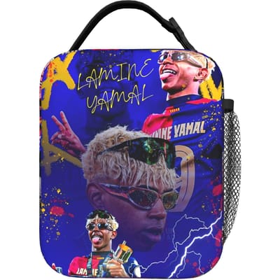 Lamine Y-Yamal Nummer 19 Voetbal Geïsoleerde Lunchtas Lekvrije Lunchcontainer Koeltas Tote Lunchbox College Picknick One Size
