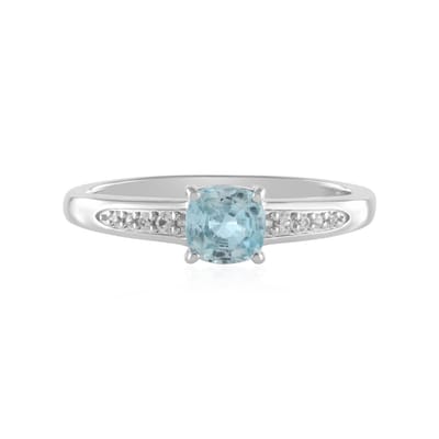 Cavill - Zilveren Ring - 925 Sterling Zilver Platina Geplateerd - 0 78 ct Ratanakiri Zirkoon Antieke Kussen Brillantslijp - Elegante Statement Ring