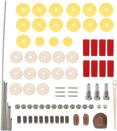 Allecto - Flötenwartungssatz - Flötenreparatuur - Duurzaam en sterk - Compact formaat - Musikinstrumenten onderdelen - Geschikt voor reparatie en o...