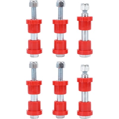 Bague et manchons en polyuréthane pour ressort à lames arrière de voiturette de golf 70291G02 Remplacement pour EZGO TXT Medalist 1994 et plus Rouge Red rouge