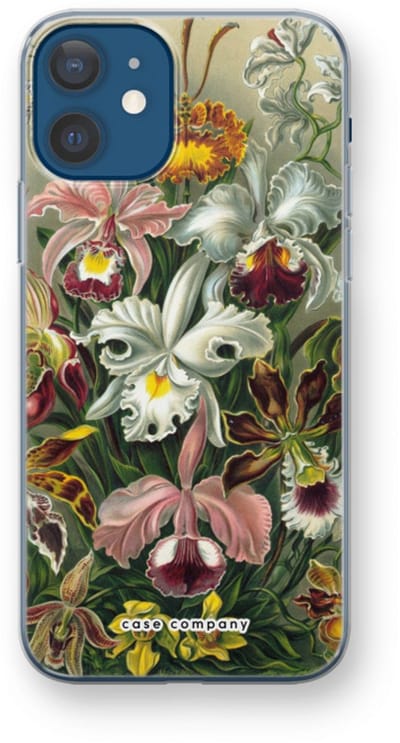 Case Company® - Hoesje geschikt voor iPhone 12 mini hoesje - Haeckel Orchidae - Soft Cover Telefoonhoesje - Bescherming aan alle Kanten en Schermrand