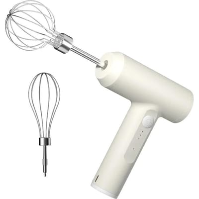 1 PIÈCE Fouet Électrique Sans Fil Manuel Rechargeable par USB 3 Vitesses Batteur à Œufs Pâte à Gâteau Crème Mélangeur Automatique Bea Usage Pratique blanc