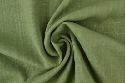 10 meter linnen viscose stof - Mosgroen - 150cm breed