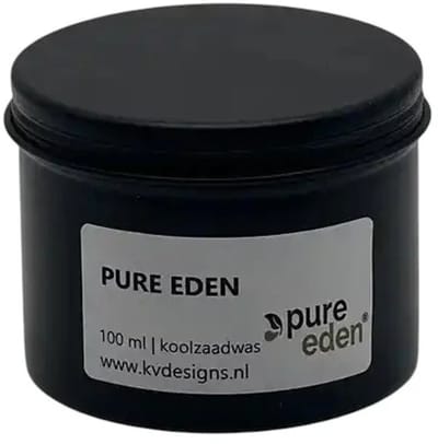 Geurkaars 100ml – Pure Eden – Handgemaakt van Koolzaadwas – 40 branduren – KV DESIGNS