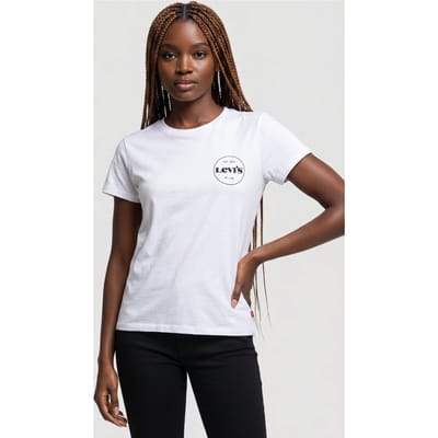 Levi's The Perfect Tee Ssnl Mv Logo White Taglia: M | Maglie Sportivi Outlet | Donna | Bianco