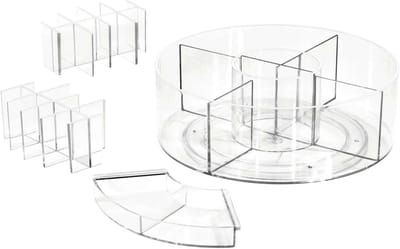 iDesign Draaiplateau voor make-up en cosmetica transparant - Sarah Tanno