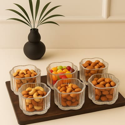 Mevaz Luxe Klaver Tapasschaaltjes – Klein (Set van 6)