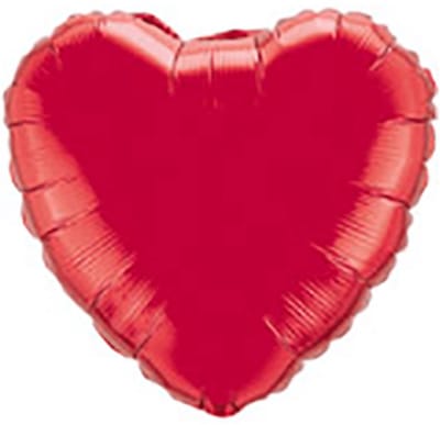 Folieballon hart rood 80 cm - 2 stuks (32 inch)
