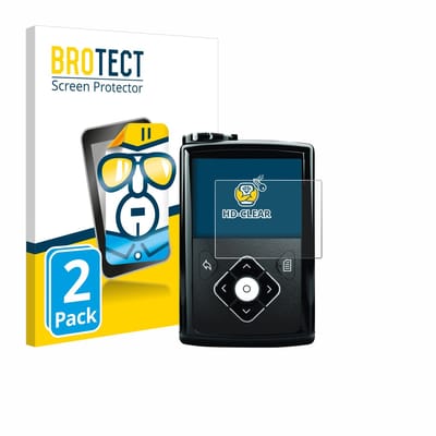 BROTECT - Screenprotector voor Medtronic Minimed 780G/ 770G/ 670G/ 640G/ 630G - Folie Beschermfolie transparant 2 Stuks