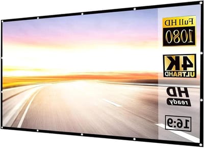 Projectiescherm Opvouwbaar - Projector Doek - Thuisbioscoop - Kreukvrij Materiaal - 100 Inch - Wit