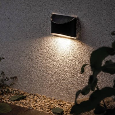 Paulmann Solar LED Padverlichting Elliot - Antraciet - IP44 - Warmwit Licht (3000K) - 5 lm - Padverlichting Zonne-energie